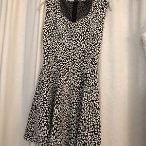 Guess Fit & Flare Skater Dress (Snow Leopard)